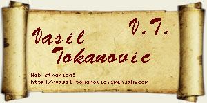 Vasil Tokanović vizit kartica